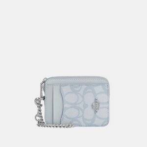 ❗️SOLD ❗️Coach Zip Card Case In Sketch Signature Canvas